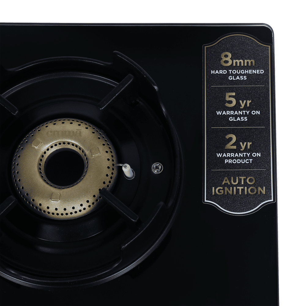 Buy Croma AG279205 Toughened Glass Top 4 Burner Automatic Gas Stove (Flame proof pan support